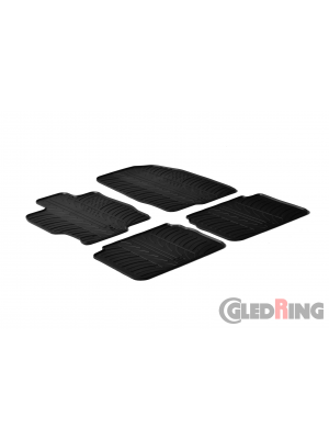 Original Gledring Passform Fußmatten Gummimatten 4 Tlg.+Fixing - Mazda 6 2007-2012